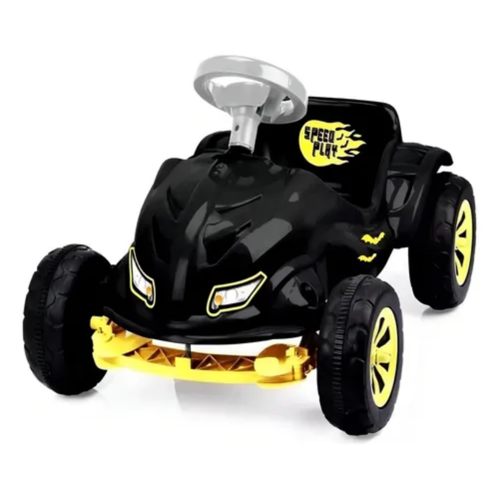 Carrinho Infantil Speed Play Pedal Bat Passeio Preto Amarelo Homeplay Oferta Full em Oferta na Shopee