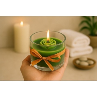 vela citronela aconchego relaxante repelente natural insetos verde meditar em Oferta na Shopee