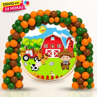 Kit 150 Balões Latex 6,5"  Para Arco Desconstruido Tema Fazendinha Decoração Aniversário Festas em Oferta na Shopee