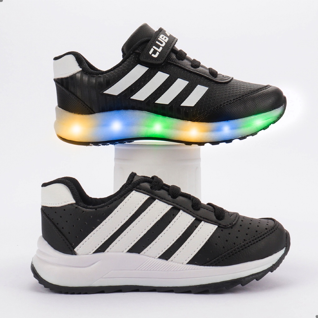 Kit 2 Tenis Infantil Menino Tenis Infantil Masculino Led Menino Pisca Luz Sapato infantil Masculino