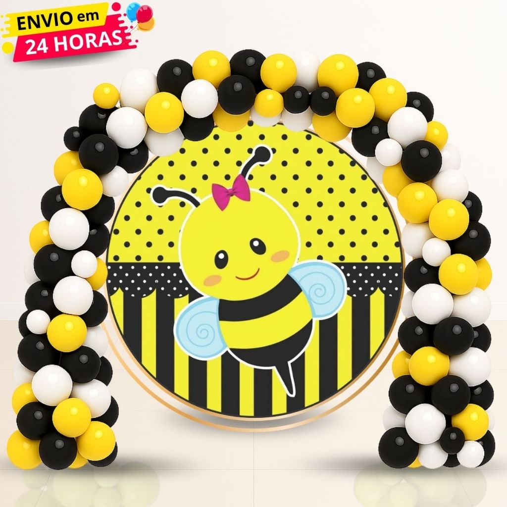 Kit 150 Balões Latex 6,5"  Para Arco Desconstruido Tema Abelhinha Decoração Aniversário Festas em Oferta na Shopee
