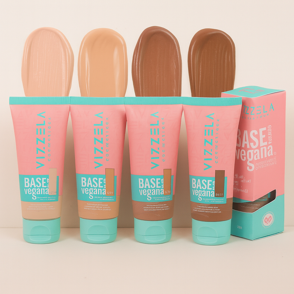 Vizzela Base Líquida Matte Vegana 30g Alta Cobertura em Oferta na Shopee