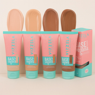 Vizzela Base Líquida Matte Vegana 30g Alta Cobertura em Oferta na Shopee
