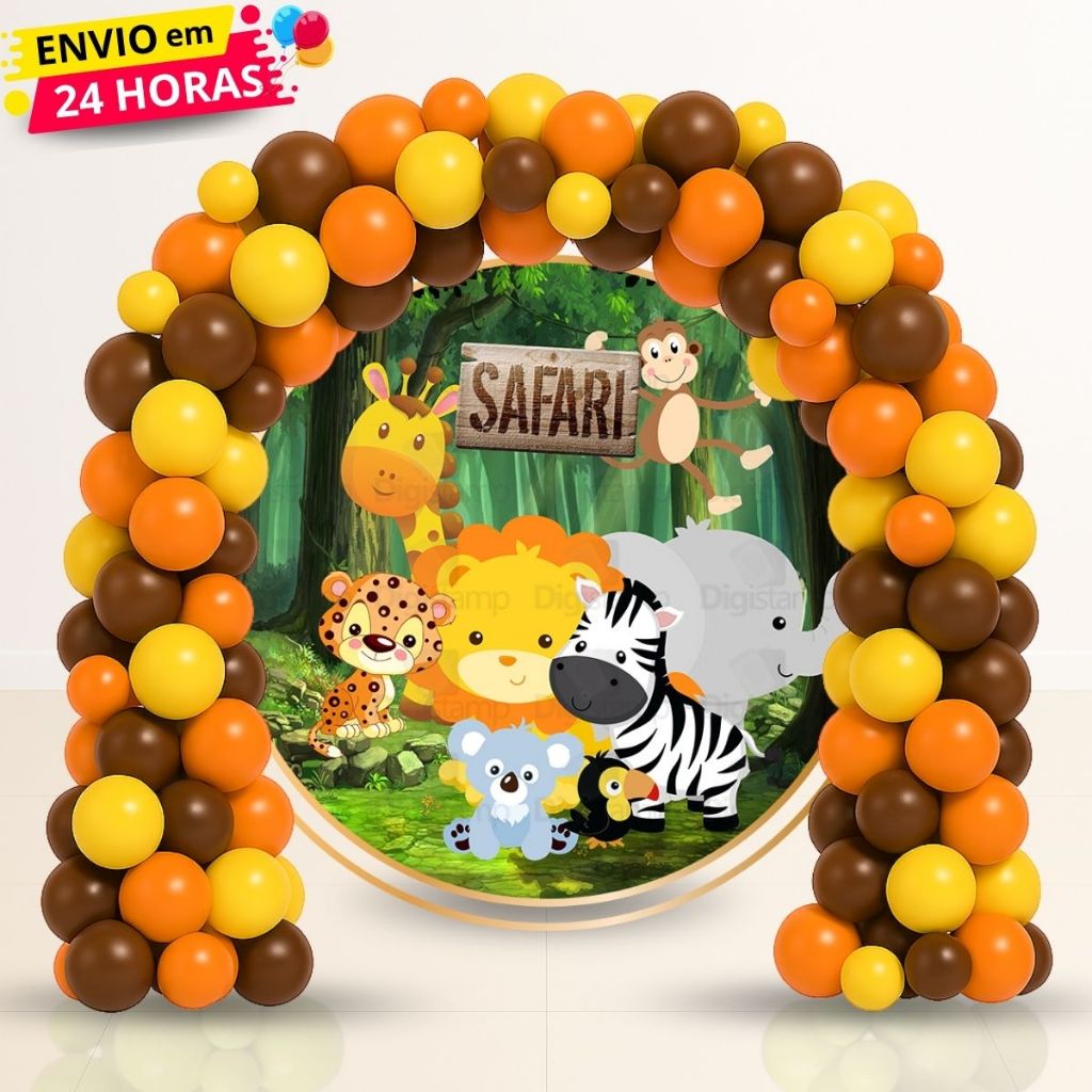 Kit 150 Balões Latex 6,5"  Para Arco Desconstruido Tema Safari Decoração Aniversário Festas em Oferta na Shopee