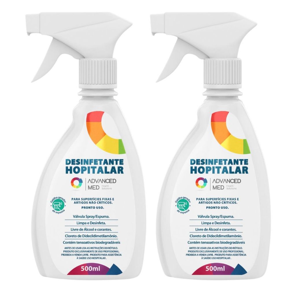 Desinfetante Hospitalar Advanced Med Foam - Combo 2 unidades