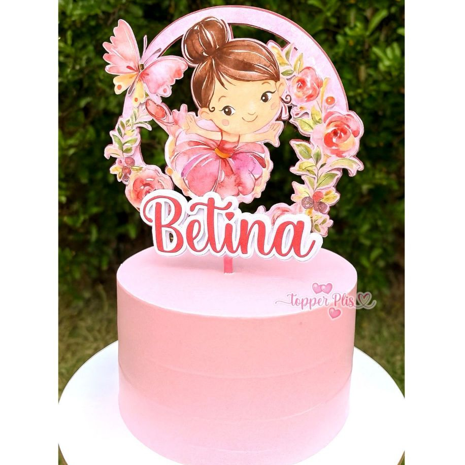 Topo de Bolo Tema Bailarina - Comprar com Melhor Preço em Padaria