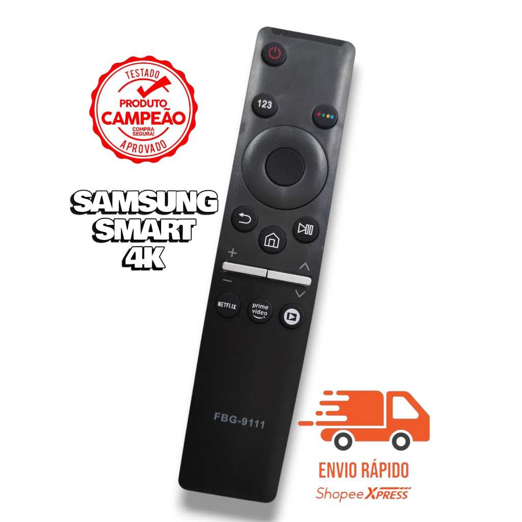 Controle Remoto Samsung Qled 4k Qn55q60ragxzd FBG-9111