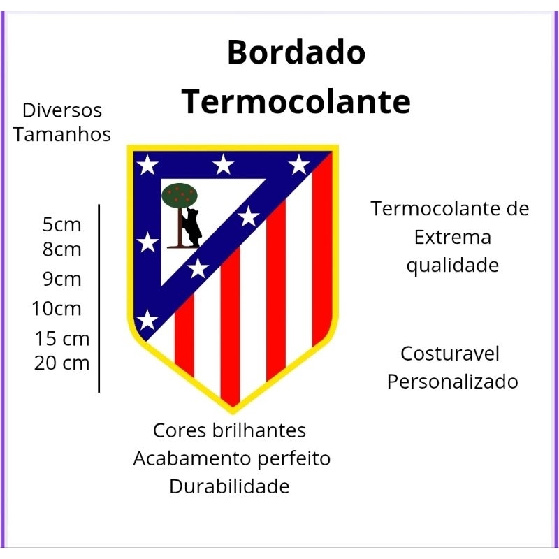 Patch Bordado Atlético de Madrid Termocolante