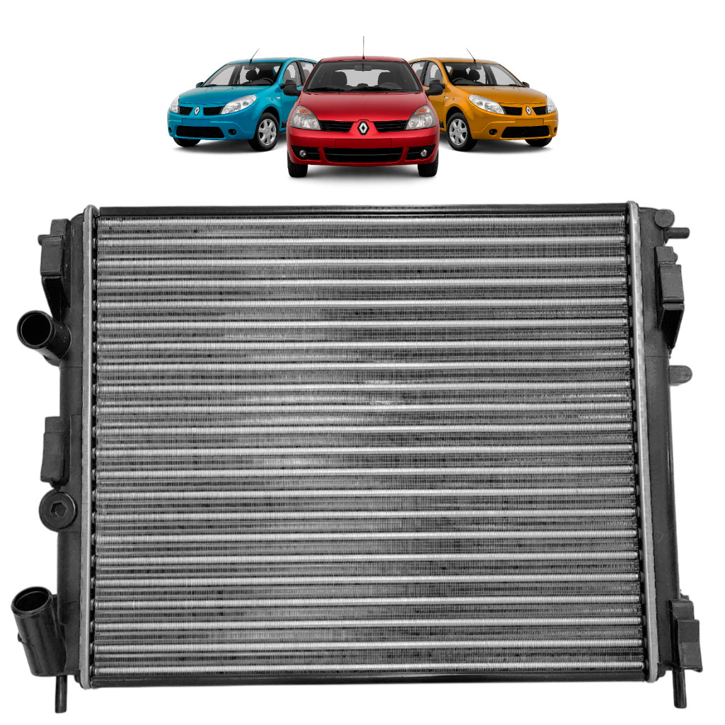 Radiador Clio 1999 2000 2001 2002 Renault 1.0 1.6 Com Ar