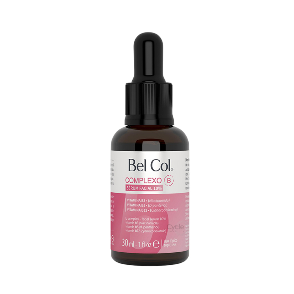 Sérum Facial Com Vitamina B3, B5, B12 Complexo B 30ml Bel Col