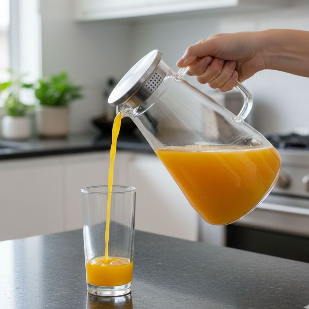 Jarra de Vidro Transparente Clarity Com Filtro e Tampa Inox 1,5L