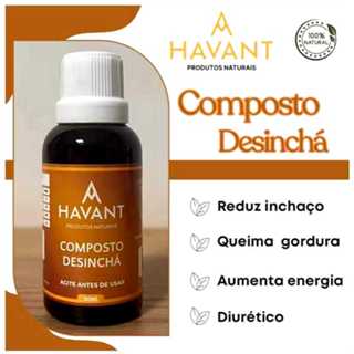 Composto Natural DES-INCHÁ Extrato 30ml em Oferta na Shopee