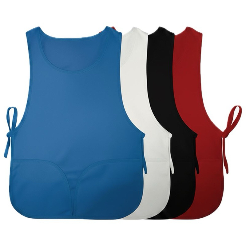 Avental Bata Colete Colorida Decorada c/ Bolso em Oferta na Shopee