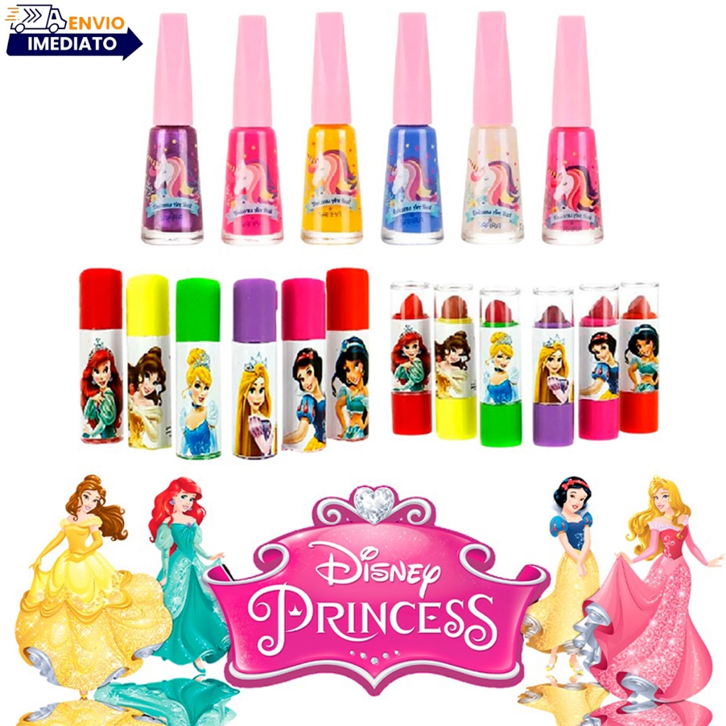 Batom, Brilho gloss e Esmalte Infantil lindo