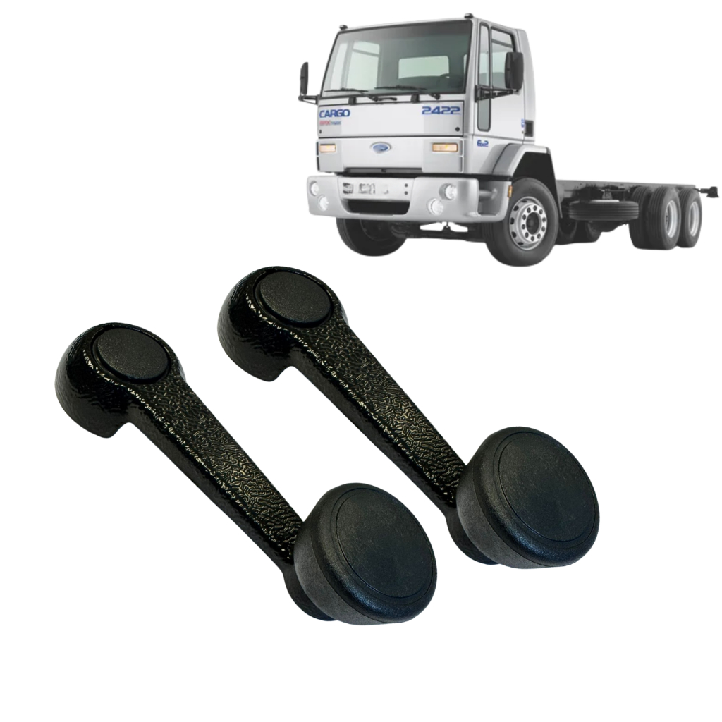 Manivela Levantar Vidro Ford Cargo 1985 a 2013 -de Metal Preta em Oferta na Shopee