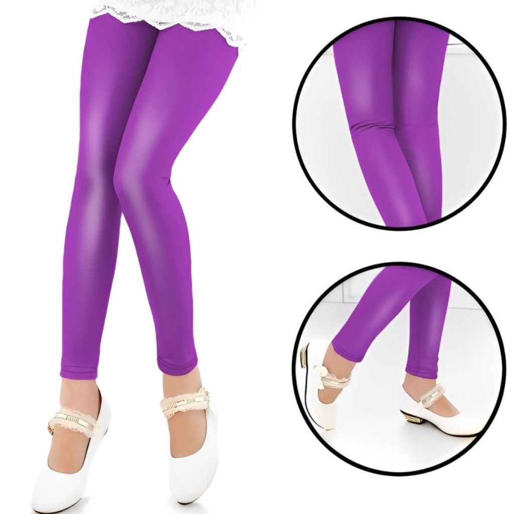 Legging Infantil CIRRE BRILHOSA FUCSIA   Calça Infantil Fucsia   Calça Legging Infantil Cirre Roxa