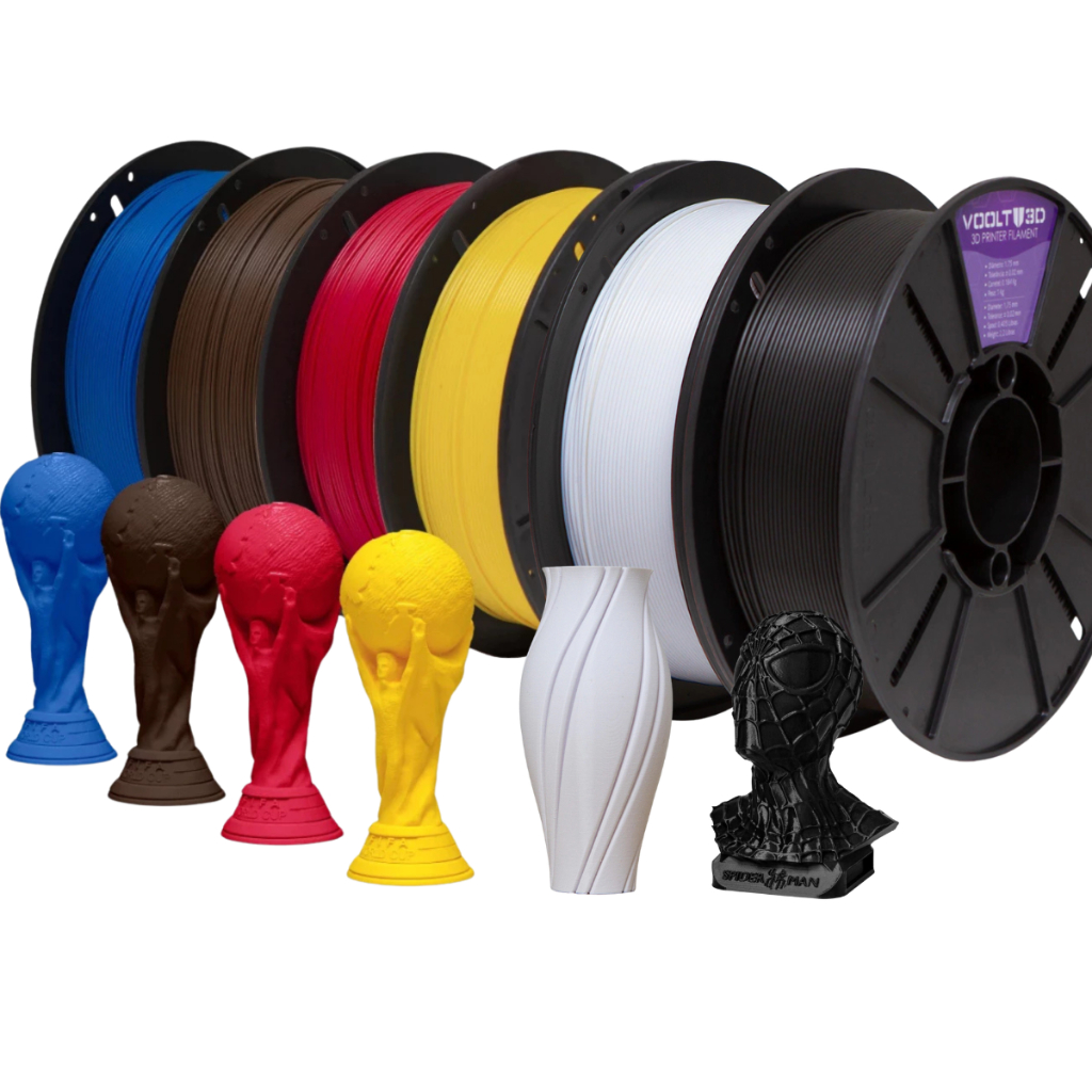 Filamento PLA Cores Sólido Premium Para Impressora 3D 1kg 1,75mm - Diversas Cores - Voolt3D