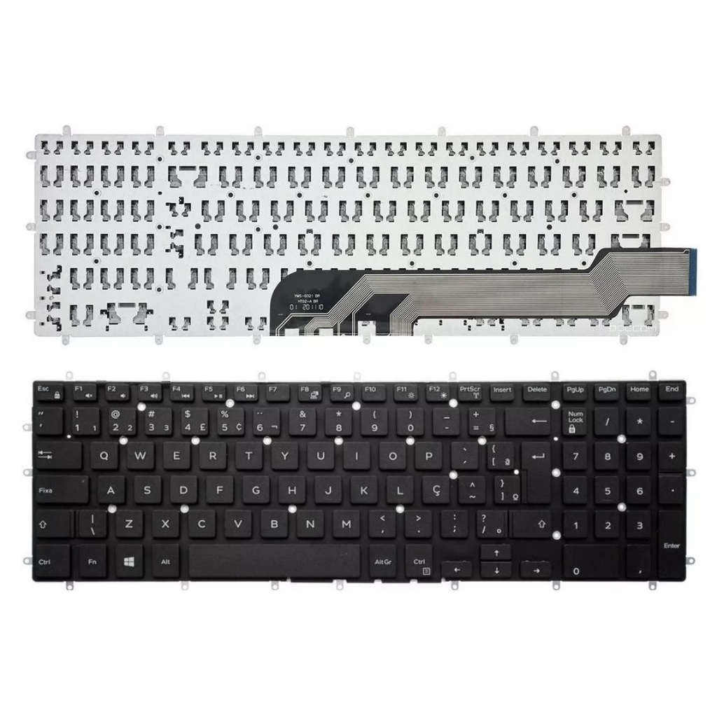 Teclado Para Dell Inspiron P75f P75f006 Compatível Pk131q03b4 em Oferta na Shopee