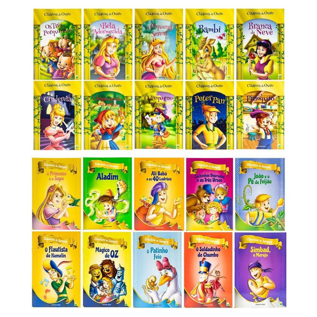 Kit Coleção Clássicos de Ouro + Clássicos de Sempre em Oferta na Shopee