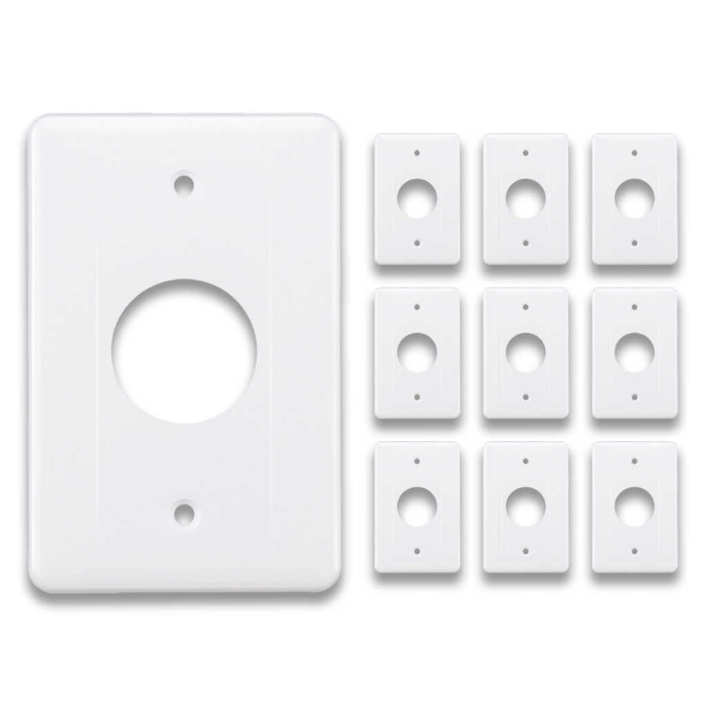 10 Espelho Placa Para 1 Tomada Redonda F5 4x2 Mectronic Milleniun em Oferta na Shopee