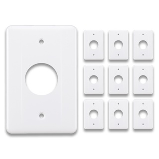 10 Espelho Placa Para 1 Tomada Redonda F5 4x2 Mectronic Milleniun em Oferta na Shopee