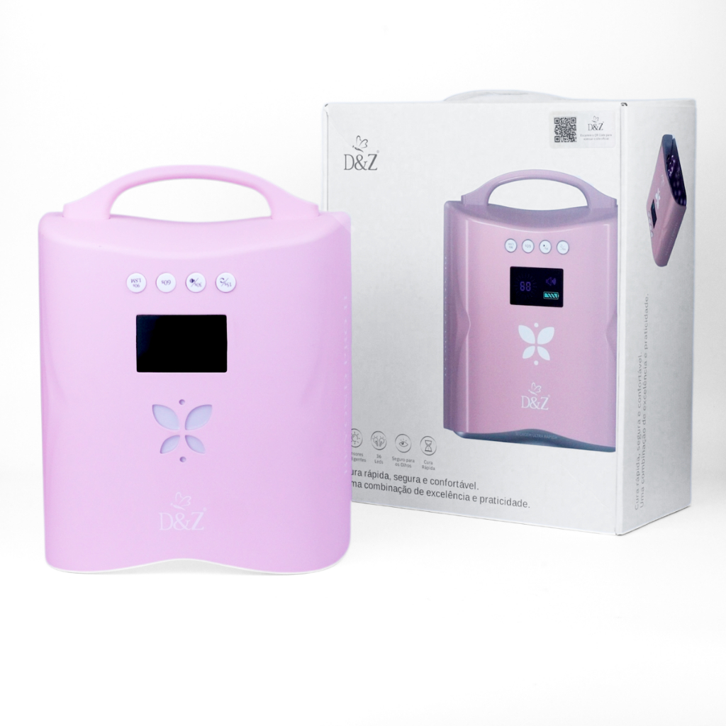 Cabine UV/LED Portátil D&Z 36 LEDs 25 W Bivolt Linha Profissional de produtos D&Z