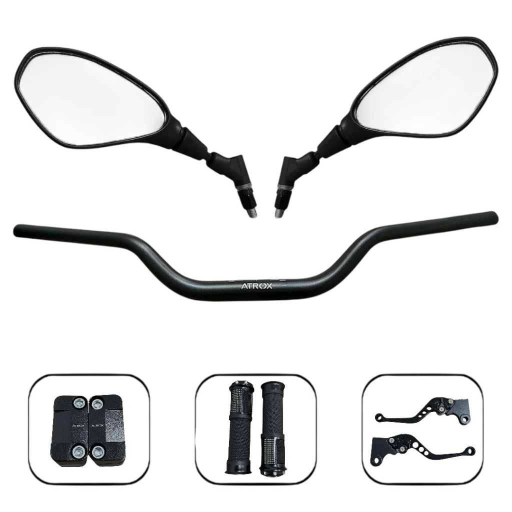Kit Retrovisor Manete Manopla Diamante Moto Honda Cg 150 Titan Job Ks