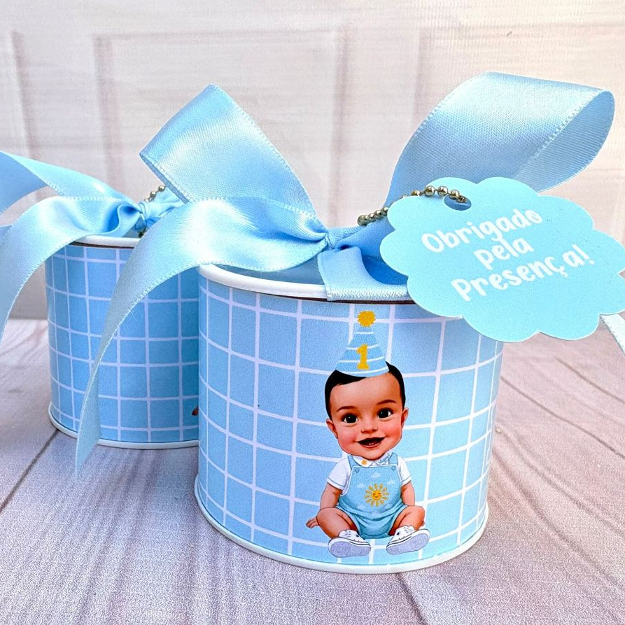 Kit Tubolatas Personalizados Com a caricatura  10 unidades - 5x6 cm Lembrancinha para Festa Infantil Aniversário