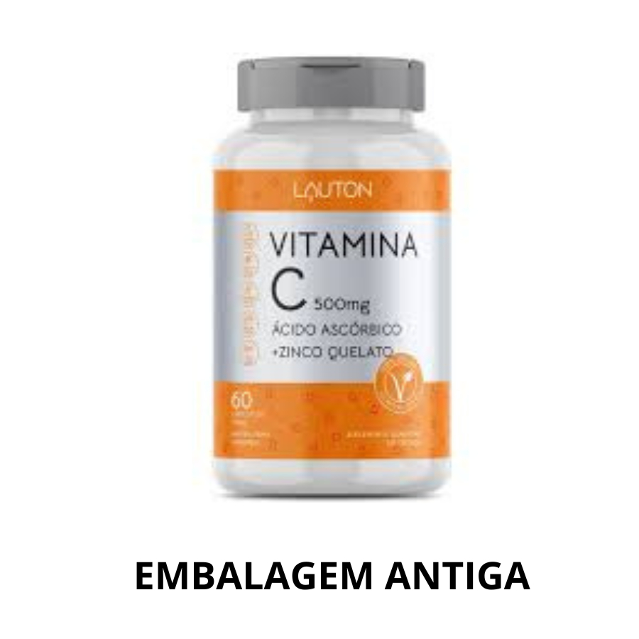 Vitamina C 500mg com Zinco Quelato Vegano Lauton - 60 comprimidos — imagem 2 de 2