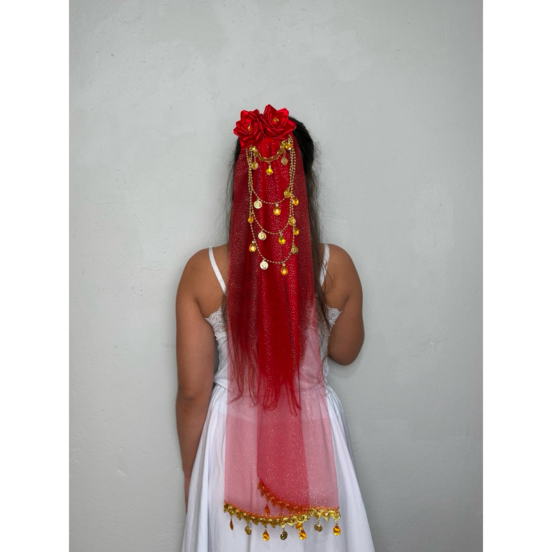 Lenço para cabelo com flores para cigana várias cores em Oferta na Shopee