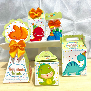 Kit Personalizados Dinossauro Baby \ Festa \ Lembrancinha \ Aniversário \ Pegue e Monte \ Mimo em Oferta na Shopee
