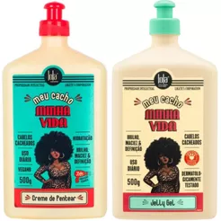 Kit Meu Cacho Minha Vida Creme de Pentear e Jelly Gel Lola Cosmetico