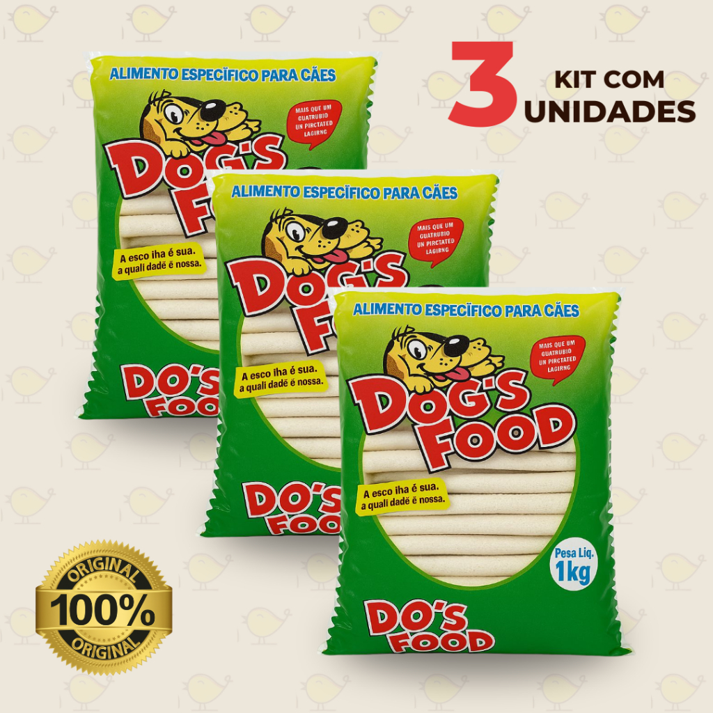 Osso Palito 6mm Dog´s Food Canino Ossinho Petisco