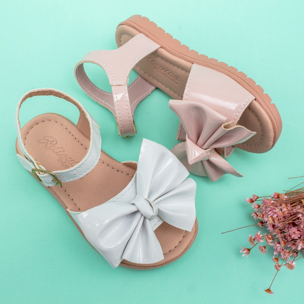 Sandália Infantil Festa Menina Bebe Confortável Original Promoção 16 ao 27 Delicada Laço Moda em Oferta na Shopee
