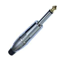 Plug Conector HJH P10 Mono Linha - Prata HJ022