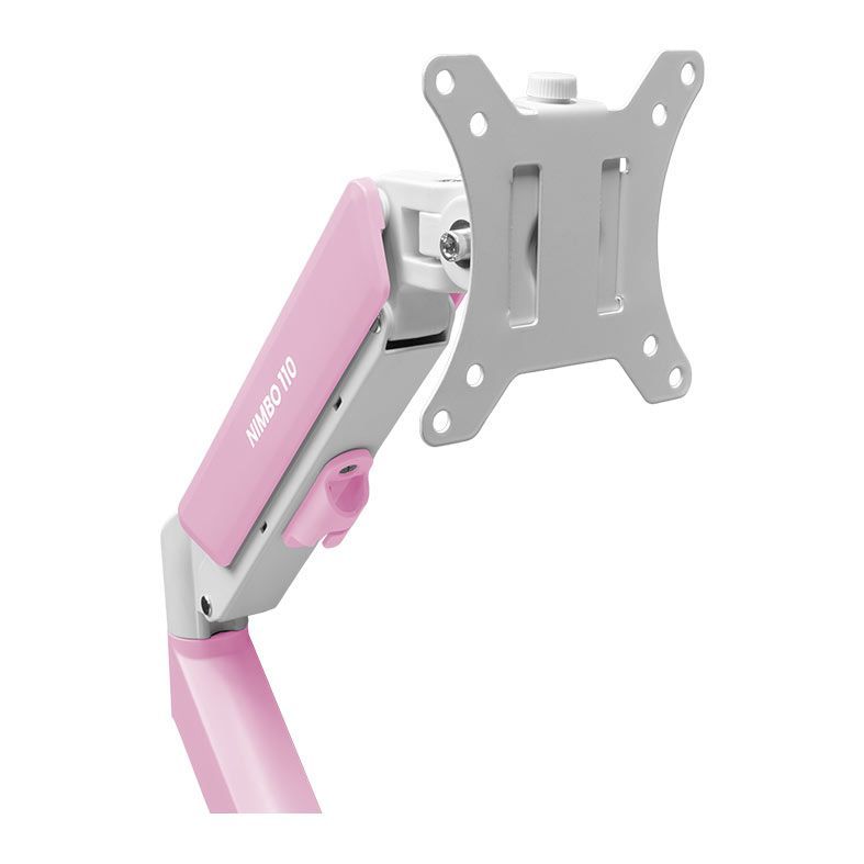 Suporte Articulado Para Monitor Zinnia Nimbo110 Soft Pink Edition, 13~32 Pol, Branco, ZNO-SPINK110-WL01-V2 · foto 2