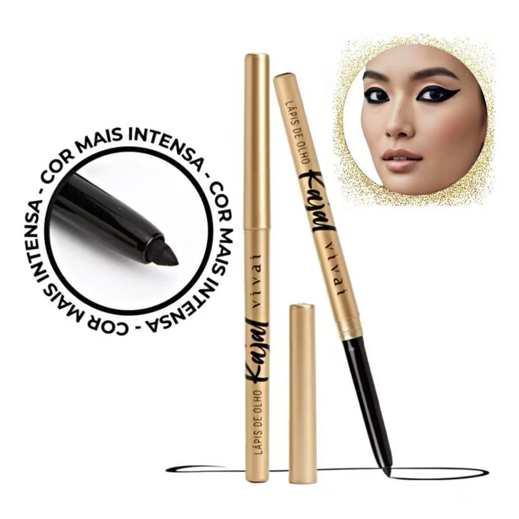 Lápis de Olho Preto Retrátil Kajal