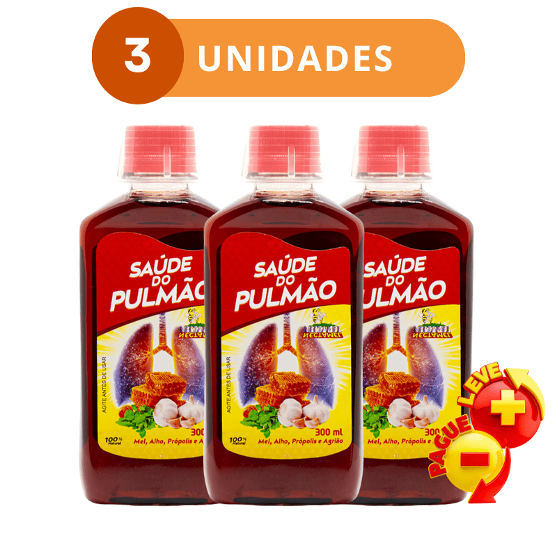 Kit c/ 3 UND Composto de mel Nectamel Saúde do P. - Mel, Alho, Própolis e Agrião 300mL em Oferta na Shopee