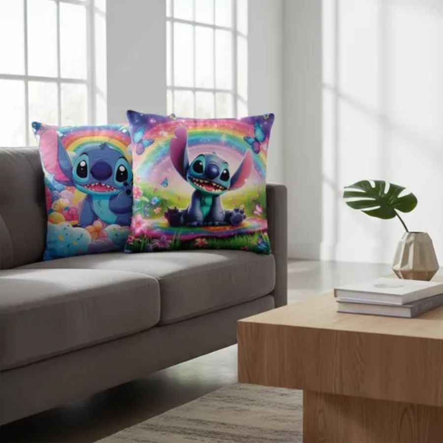 Kit 02 Almofadas Cheias Estampas Lindas Infantil em Oferta na Shopee