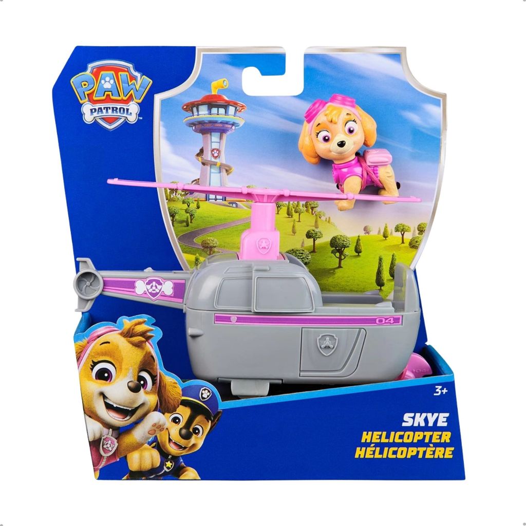 Patrulha Canina Boneco Brinquedo Veiculo Solido Skye Sunny