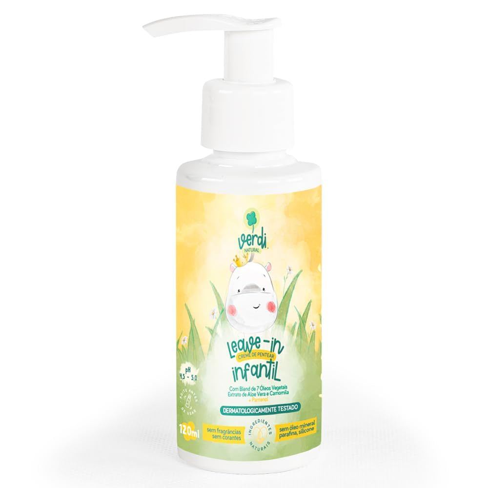 Leave In Infantil Verdi Natural - Aloe Vera e Camomila e Pantenol 110ml