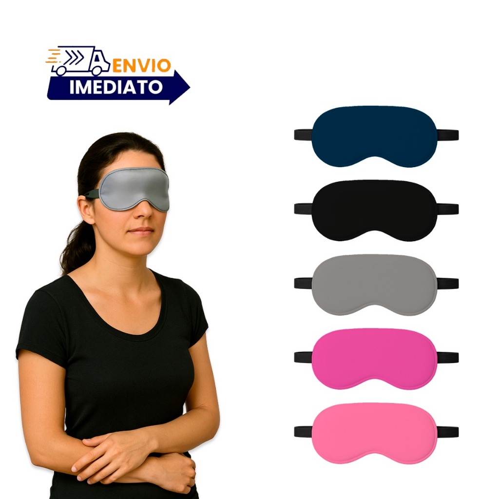 Imagem Mascara De Dormir Tapa Olhos Super Confortável Com Espuma Unisex