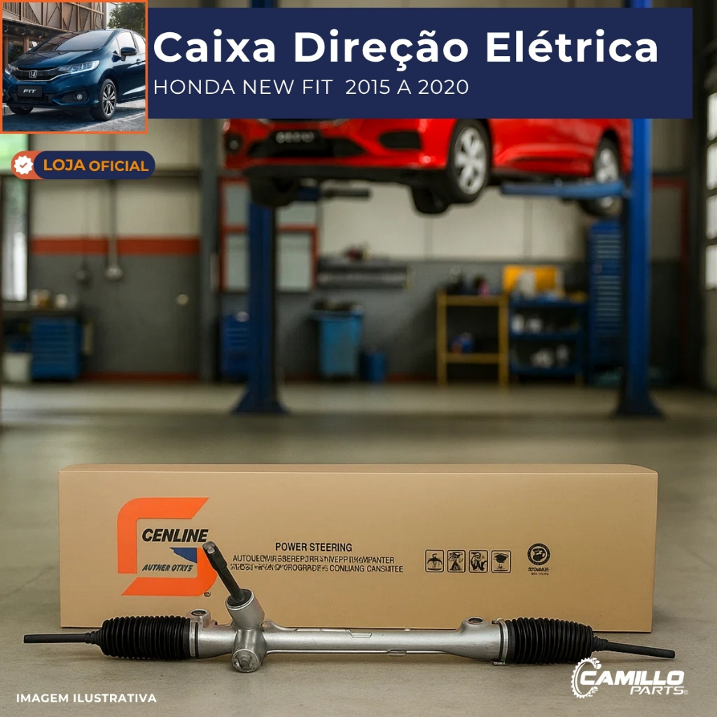 Imagem Caixa De Direção Elétrica Honda New Fit 2015 A 2022 Genuine Automotive