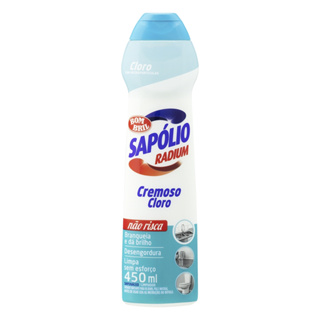 Sapólio Radium Cremoso Cloro 450ml - Embalagem com 12 Unidades em Oferta na Shopee