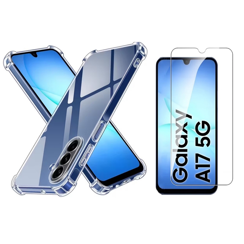 Capa Capinha Anti Impacto + Película de Vidro 3D Para Samsung Galaxy A17