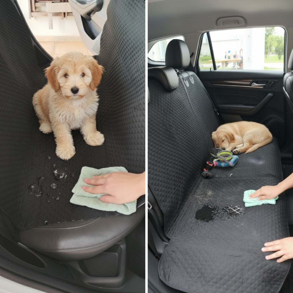 Capa Protetora Pet Carro Cães Banco Traseiro Luxo Impermeável 150x120cm Proteção Total