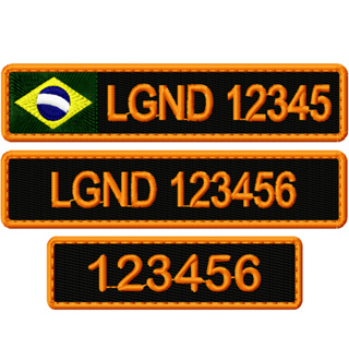 Tarjeta Bordada Nome Identificação - Legendários (Modelos) em Oferta na Shopee