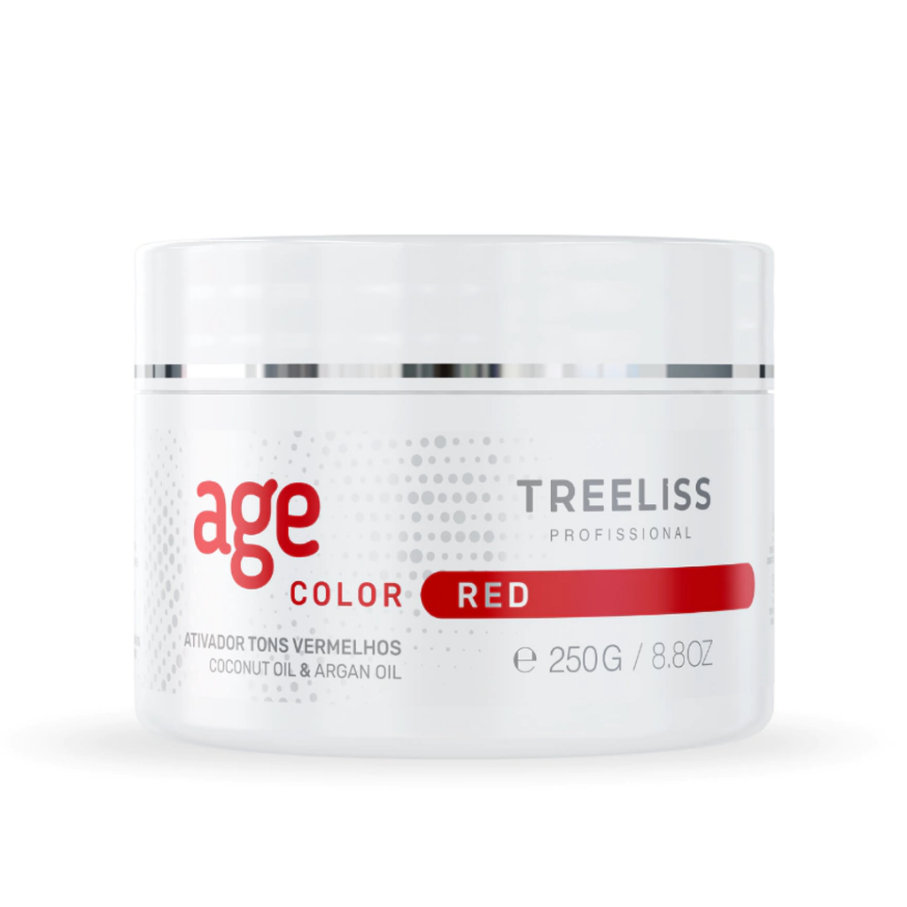 Máscara Matizadora Cabelo Vermelho Matizador Red Age Color 250g Tree Liss