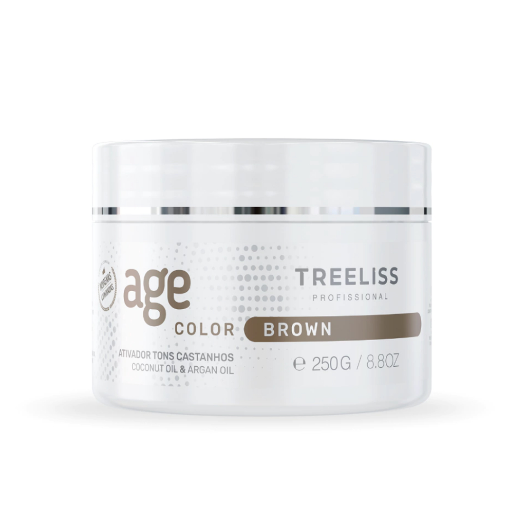 Máscara Matizadora Tons Castanhos Moreno Iluminado Age Color Brown 250g Tree Liss