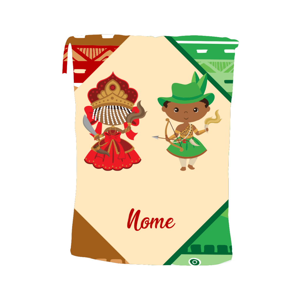 Porta Guia - Orixás Cute - Linha Aláfia - Iansã & Oxossi - Com Nome Personalizado